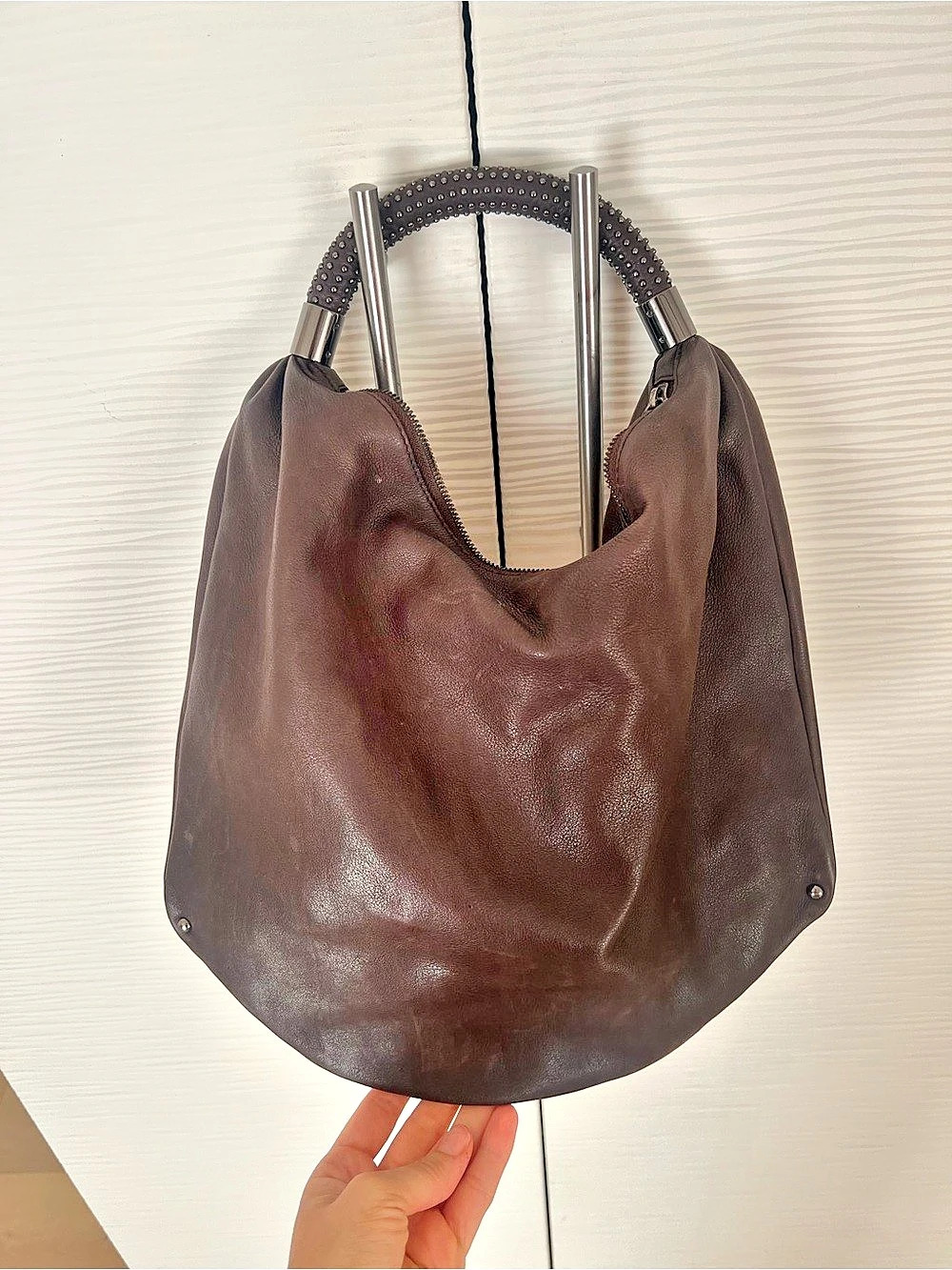 Kenneth Cole Hobo Shoulder Bag in Brown